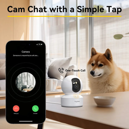 Protech Nest Camera,  2-Way Audio, Night Vision, Motion Tracking